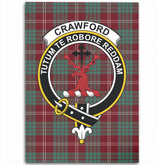 Crawford Modern Tartan Crest Area Rug